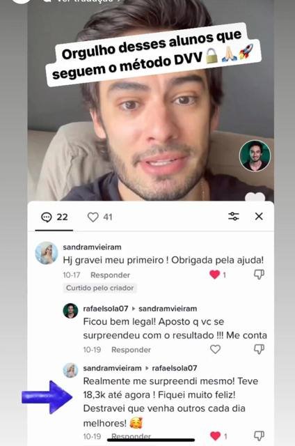 Depoimento de aluno 1 do Destrave na Câmera