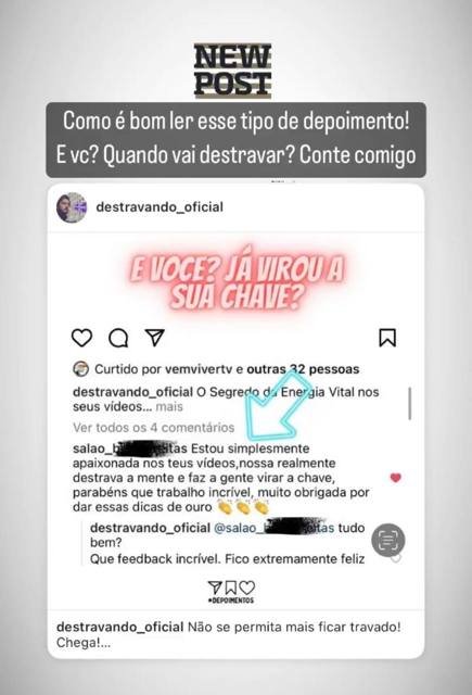 Depoimento de aluno 2 do Destrave na Câmera