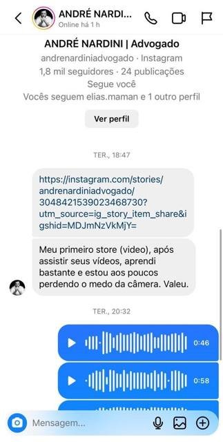 Depoimento de aluno 5 do Destrave na Câmera