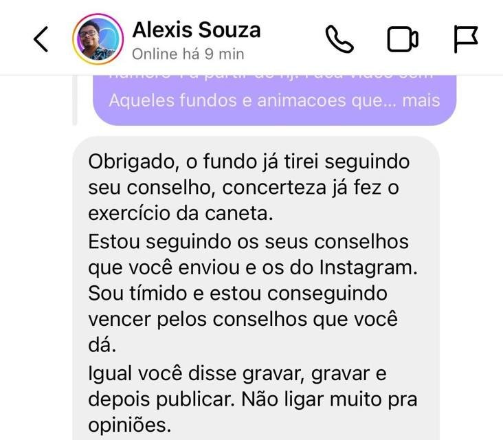 Depoimento de aluno 6 do Destrave na Câmera